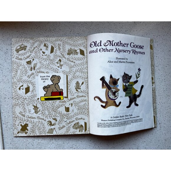 Old Mother Goose 1998 and The Three Bears 1974 Two little Golden Story Books - Picture 7 of 9